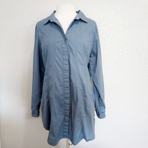Soft Surroundings Tunic Long Sleeve Button Down Size Large
